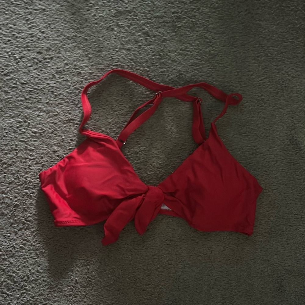 Red bikini top